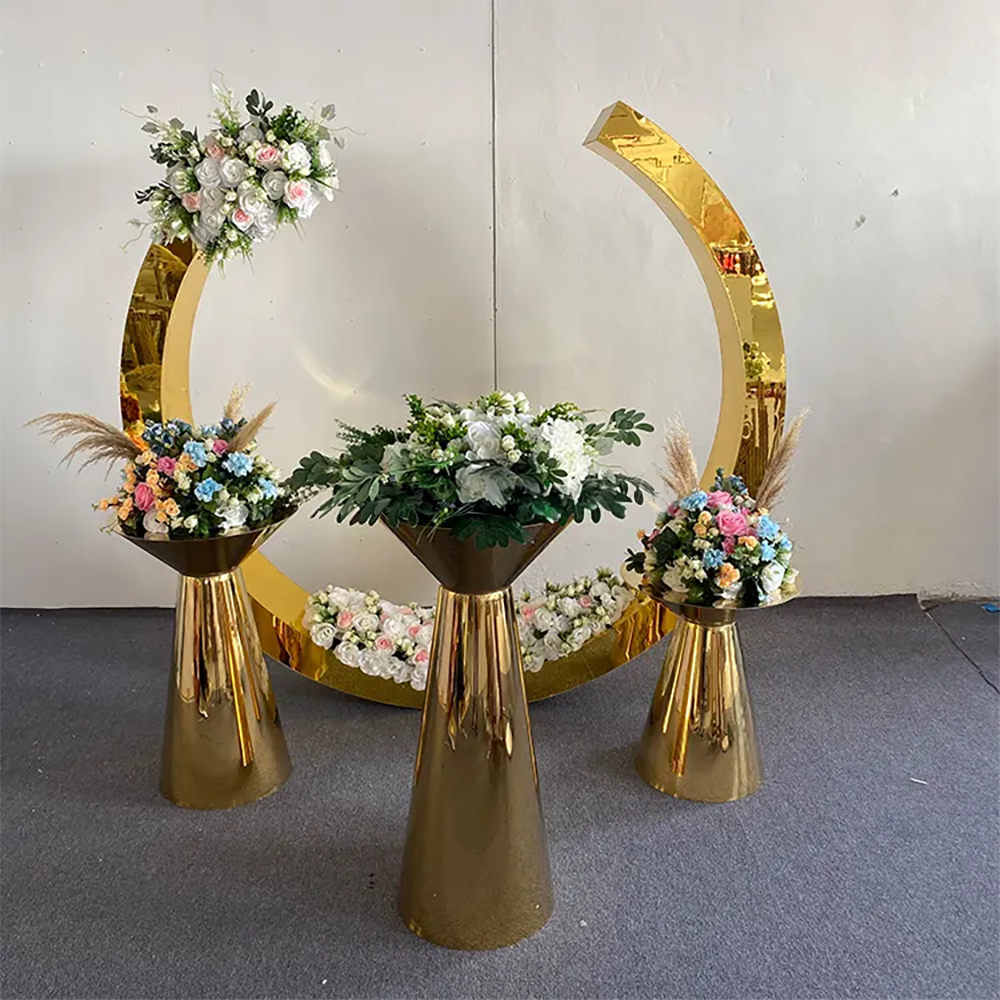 Hot Sale Gold Trim Flower Acry - Supplier Wedding recensie en prijs